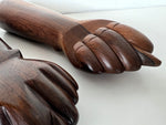 Brazilian Jacaranda Rosewood Hand Sculptures by Jac Arte