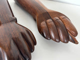 Brazilian Jacaranda Rosewood Hand Sculptures by Jac Arte