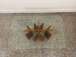 Danish Teak Glass Top Coffee Table by Gustav Gaarde for Trekanten