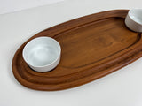 Teak Serving Platter with Bowls by Jens Quistgaard for Dansk