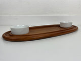 Teak Serving Platter with Bowls by Jens Quistgaard for Dansk