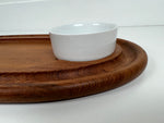 Teak Serving Platter with Bowls by Jens Quistgaard for Dansk