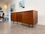 Danish Teak 6 Drawer Dresser by Art Furn