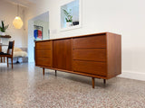 Danish Teak 6 Drawer Dresser by Art Furn