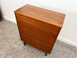 Nils Jonsson Danish Teak Highboy Dresser for HJN Møbler