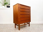 Nils Jonsson Danish Teak Highboy Dresser for HJN Møbler