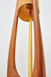 Sculptural Teak Table Lamp by Modeline