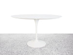 Eero Saarinen 48" Tulip Dining table for Knoll International - White Laminate