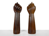 Brazilian Jacaranda Rosewood Hand Sculptures by Jac Arte