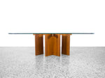 Danish Teak Glass Top Coffee Table by Gustav Gaarde for Trekanten