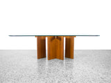 Danish Teak Glass Top Coffee Table by Gustav Gaarde for Trekanten