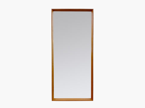 Danish Teak Hanging Wall Mirror