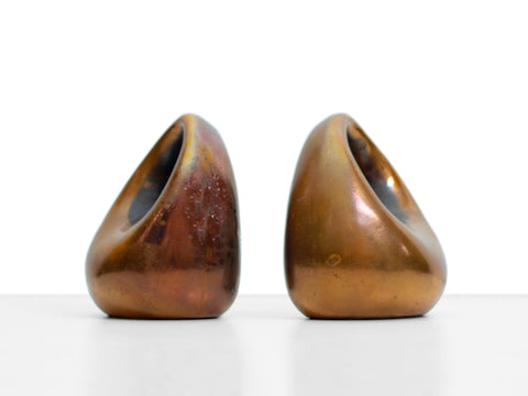 Ben Seibel Copper Bookends for Jenfred-Ware - a Pair