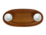 Teak Serving Platter with Bowls by Jens Quistgaard for Dansk