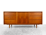 Danish Teak 6 Drawer Dresser by Art Furn