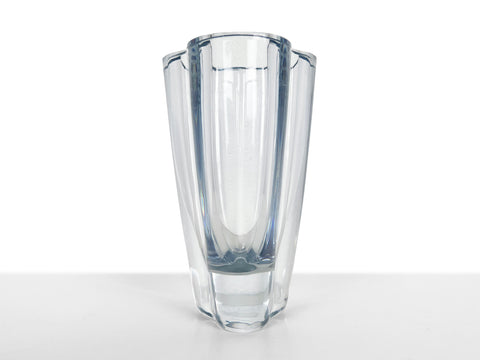 Asta Stromberg Tri-Symmetric Crystal Glass Vase