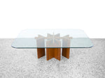 Danish Teak Glass Top Coffee Table by Gustav Gaarde for Trekanten