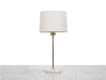 Vintage Travertine and Brass Table Lamp