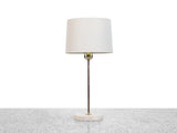 Vintage Travertine and Brass Table Lamp