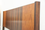 Milo Baughman Mixed Woods Rosewood and Walnut King Headboard