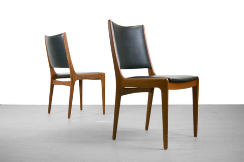 Johannes Andersen Teak Dining Chairs - Mid Century Danish Modern