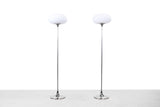 Chrome Mushroom Floor Lamps by Laurel Lamp Co  - Mid Century Modern