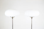 Chrome Mushroom Floor Lamps by Laurel Lamp Co