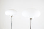 Chrome Mushroom Floor Lamps by Laurel Lamp Co