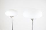 Chrome Mushroom Floor Lamps by Laurel Lamp Co