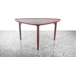 Danish Modern 3 Legged Teak Occasional Table