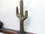 Brutalist Torch-Cut Cactus Sculpture