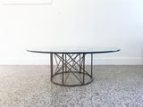 Custom Studio Crafted Steel and Glass Coffee Table