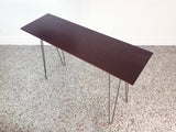 Ipé Console Table on Hairpin Legs by Jeffery Stuart