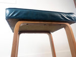 Vintage Bentwood Upholstered Stool by