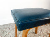 Vintage Bentwood Upholstered Stool by