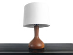 Vintage Wood Turned Teak Table Lamp