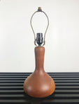 Vintage Wood Turned Teak Table Lamp