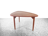 Danish Modern 3 Legged Teak Occasional Table