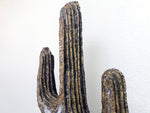 Brutalist Torch-Cut Cactus Sculpture