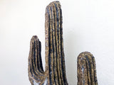 Brutalist Torch-Cut Cactus Sculpture