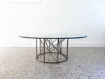 Custom Studio Crafted Steel and Glass Coffee Table