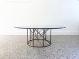 Custom Studio Crafted Steel and Glass Coffee Table