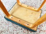 Vintage Bentwood Upholstered Stool by