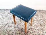 Vintage Bentwood Upholstered Stool by