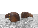 Don Shoemaker Teak Salt and Pepper Shakers