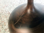 Vintage Black Walnut Turned Wood Bud Vase