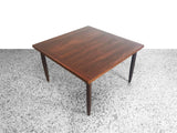 Mid century Modern Walnut square coffee table with tapered legs  
