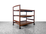 Danish Teak Bar Cart by Dyrlund