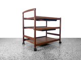 Danish Teak Bar Cart by Dyrlund