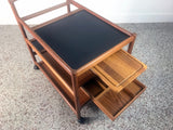 Danish Teak Bar Cart by Dyrlund